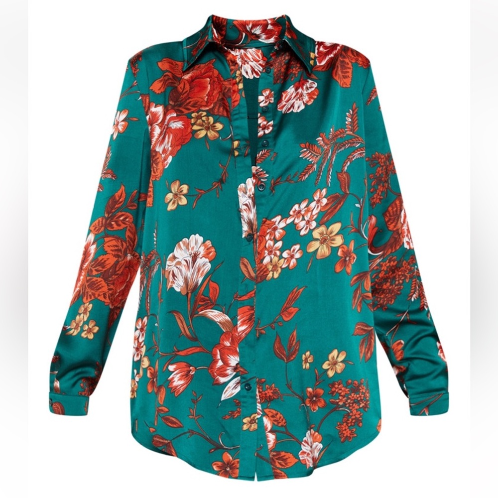 Emerald Green Floral Set - Picture 7 of 9